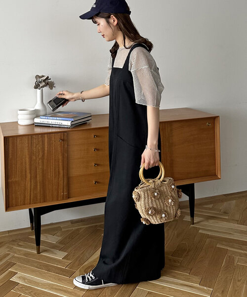 DISCOAT(ディスコート)の「フラワーモチーフ雑材バッグ(かごバッグ・レディース・ベージュ/アイボリー・FREE)」の12枚目の写真