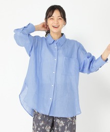 《ウタオ》フレンチリネンレギュラーシャツ