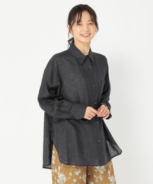 《ウタオ》フレンチリネンレギュラーシャツ
