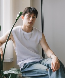ワッフル ノースリーブ タンクトップ メンズ 秋物 秋服 2026年秋冬