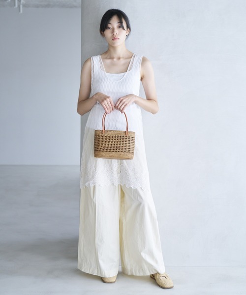 HIGHTIDE(ハイタイド)の「toca トーカ ATA GARA BAG(S) アタ ガラ バッグ(S) カゴバッグ ハンド(かごバッグ・レディース・ブラウン/ブラック・FREE)」の11枚目の写真