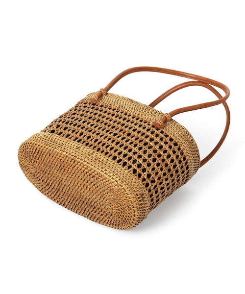 HIGHTIDE(ハイタイド)の「toca トーカ ATA GARA BAG(S) アタ ガラ バッグ(S) カゴバッグ ハンド(かごバッグ・レディース・ブラウン/ブラック・FREE)」の20枚目の写真