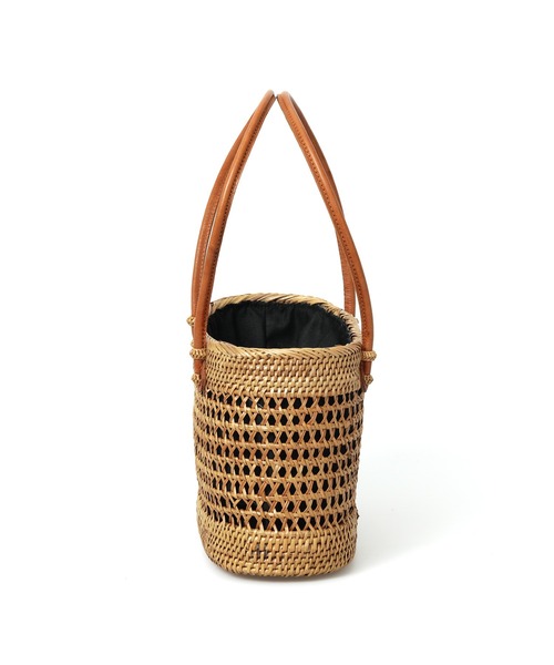 HIGHTIDE(ハイタイド)の「toca トーカ ATA GARA BAG(S) アタ ガラ バッグ(S) カゴバッグ ハンド(かごバッグ・レディース・ブラウン/ブラック・FREE)」の21枚目の写真