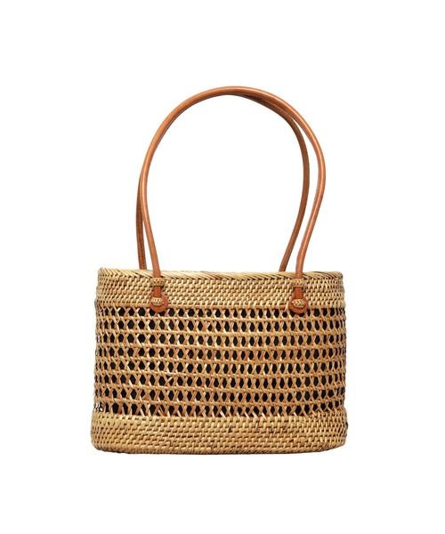 HIGHTIDE(ハイタイド)の「toca トーカ ATA GARA BAG(S) アタ ガラ バッグ(S) カゴバッグ ハンド(かごバッグ・レディース・ブラウン/ブラック・FREE)」の15枚目の写真