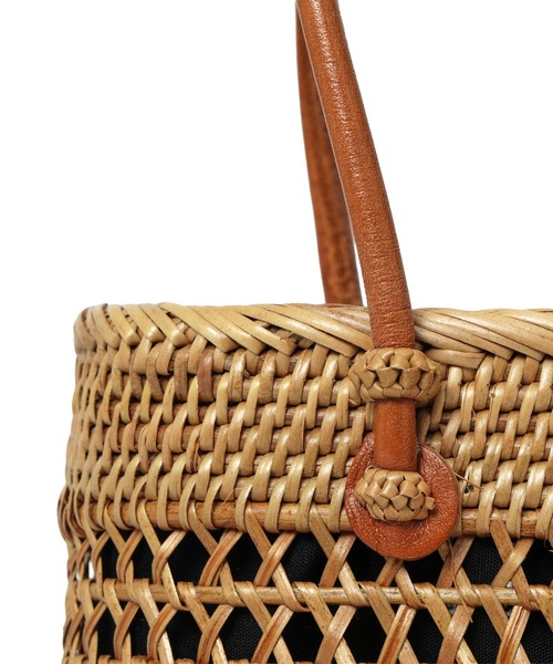 HIGHTIDE(ハイタイド)の「toca トーカ ATA GARA BAG(S) アタ ガラ バッグ(S) カゴバッグ ハンド(かごバッグ・レディース・ブラウン/ブラック・FREE)」の22枚目の写真
