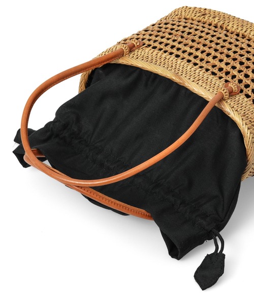 HIGHTIDE(ハイタイド)の「toca トーカ ATA GARA BAG(S) アタ ガラ バッグ(S) カゴバッグ ハンド(かごバッグ・レディース・ブラウン/ブラック・FREE)」の19枚目の写真