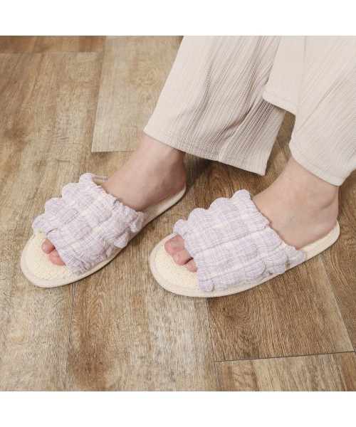 salle de bal（サルデバル）の「polka polka　ポップコーンルームシューズ（サンダル・レディース・パープル/ブラック/イエロー/ブラック系その他/アイボリー・FREE）」の4枚目の写真