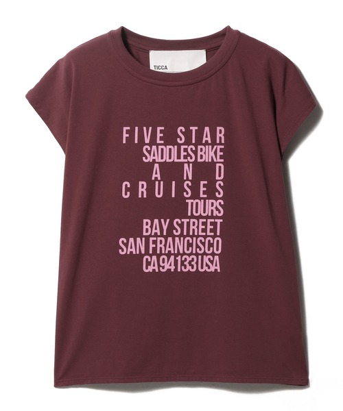 tシャツ TICCA / FIVE STAR Tシャツ レディース TICCA / FIVE STAR Tシャツ（Tシャツ/カットソー）｜TICCA
