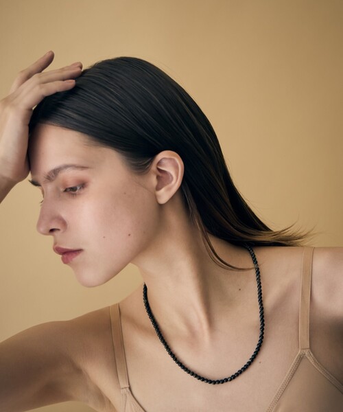 ete bijoux/[ムード] K10YG オブシディアン ネックレス ムード] K10YG オブシディアン ネックレス（ネックレス）｜ete bijoux