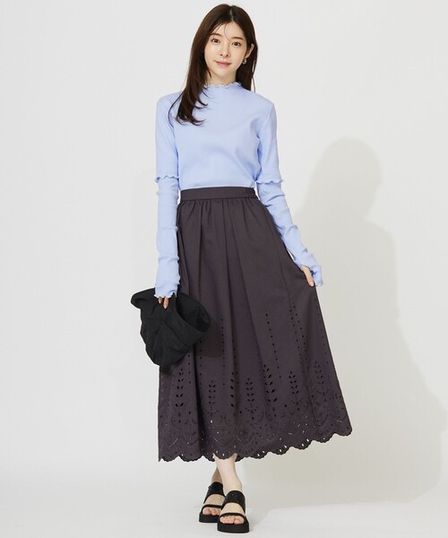 ANY SIS(エニィスィス)の「キシリトール加工 カットソー(Tシャツ/カットソー・レディース・ブラック系/スカイブルー系/ホワイト系/ブラック系2・0)」の12枚目の写真