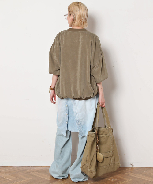 AP STUDIOスエードライクサテンブルゾン【新品】 AP STUDIO｜スエードライクサテンブルゾン | Rakuten Fashion