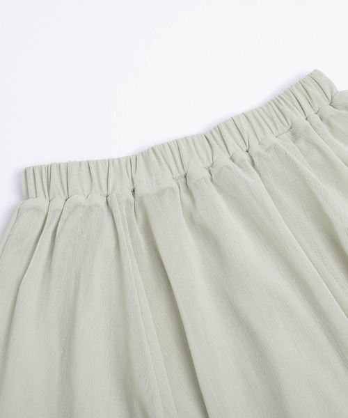 lesperance（レスぺランス）の「シアーフレアスカート（スカート・レディース・ミント/アイボリー/ブラック/グレー・フリー）」の12枚目の写真