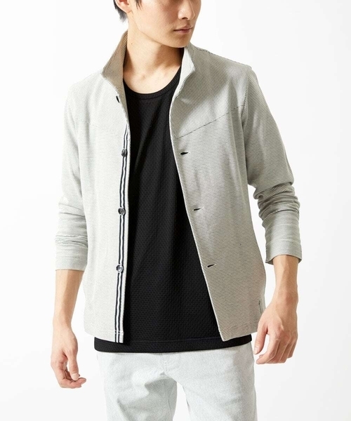 MK MICHEL KLEIN HOMME (エムケーミッシェルクランオム)の「【洗える】アンダーハイプTシャツ(Tシャツ/カットソー・メンズ・ネイビー/ベージュ/ブラック・51/46/48)」の10枚目の写真