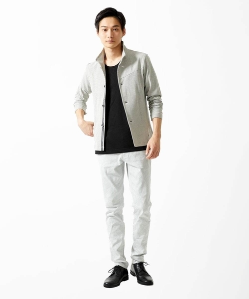 MK MICHEL KLEIN HOMME (エムケーミッシェルクランオム)の「【洗える】アンダーハイプTシャツ(Tシャツ/カットソー・メンズ・ネイビー/ベージュ/ブラック・51/46/48)」の18枚目の写真