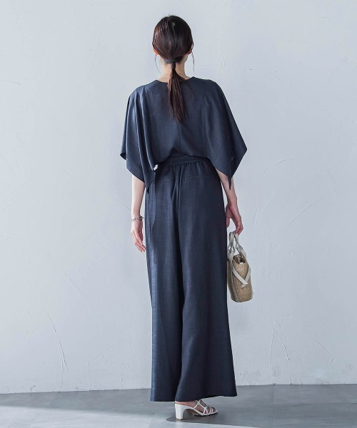 LAUTREAMONT（ロートレアモン）の「タックワイドパンツ≪セットアップ対応/洗濯機で洗える≫（その他パンツ・レディース・チャコールグレー/ピンク/ベージュ・7号/9号/11号）」の11枚目の写真