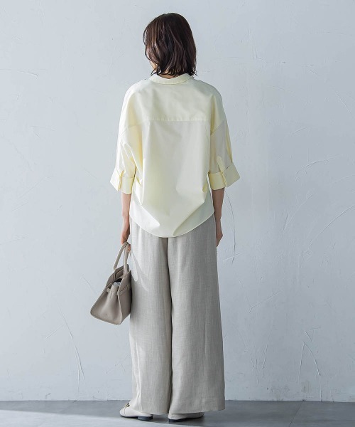 LAUTREAMONT（ロートレアモン）の「タックワイドパンツ≪セットアップ対応/洗濯機で洗える≫（その他パンツ・レディース・チャコールグレー/ピンク/ベージュ・7号/9号/11号）」の19枚目の写真