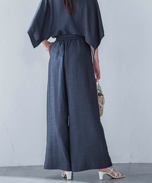 LAUTREAMONT（ロートレアモン）の「タックワイドパンツ≪セットアップ対応/洗濯機で洗える≫（その他パンツ・レディース・チャコールグレー/ピンク/ベージュ・7号/9号/11号）」の7枚目の写真