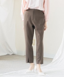 小さいサイズ フロントスリットテーパードパンツ 低身長さん・小柄女性
