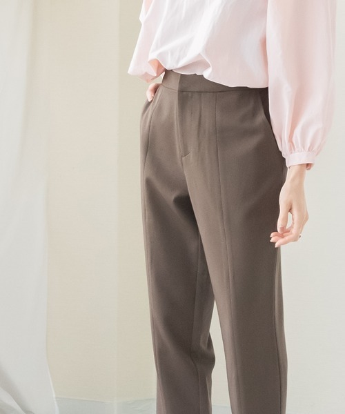 Petitjo（プッチージョ）の「小さいサイズ　フロントスリットテーパードパンツ　低身長さん・小柄女性（その他パンツ・レディース・ブラック/ブラウン・PSS/PS/PM/PL）」の6枚目の写真