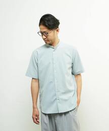 MEN'S MELROSE（メンズメルローズ）の「トラベストトロピカルバンドカラー半袖シャツ（シャツ/ブラウス）」