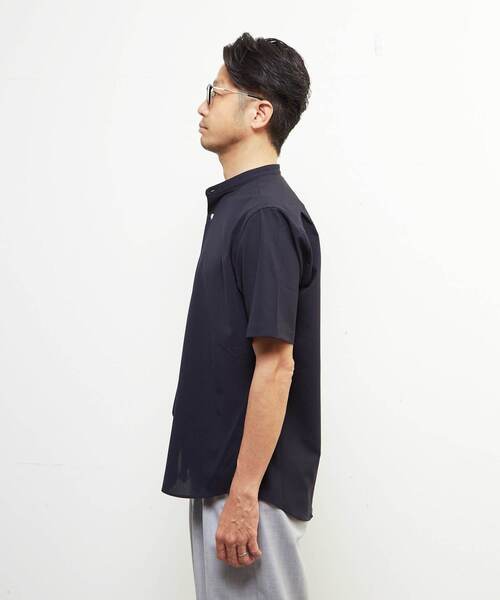 MEN'S MELROSE（メンズメルローズ）の「トラベストトロピカルバンドカラー半袖シャツ（シャツ/ブラウス・メンズ・ミント/ネイビー/ライトブラウン・2/3/4）」の6枚目の写真