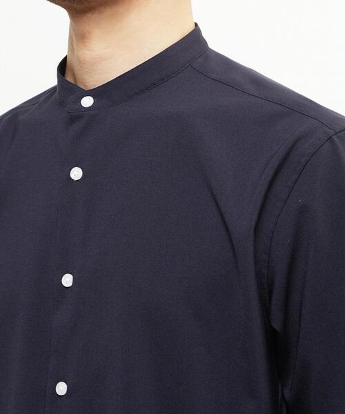 MEN'S MELROSE（メンズメルローズ）の「トラベストトロピカルバンドカラー半袖シャツ（シャツ/ブラウス・メンズ・ミント/ネイビー/ライトブラウン・2/3/4）」の9枚目の写真