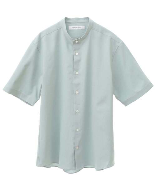 MEN'S MELROSE（メンズメルローズ）の「トラベストトロピカルバンドカラー半袖シャツ（シャツ/ブラウス・メンズ・ミント/ネイビー/ライトブラウン・2/3/4）」の11枚目の写真