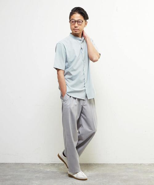 MEN'S MELROSE（メンズメルローズ）の「トラベストトロピカルバンドカラー半袖シャツ（シャツ/ブラウス・メンズ・ミント/ネイビー/ライトブラウン・2/3/4）」の20枚目の写真