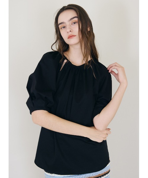 コエル COEL トップス セール】ネックギャザートップス（Tシャツ/カットソー）｜COEL