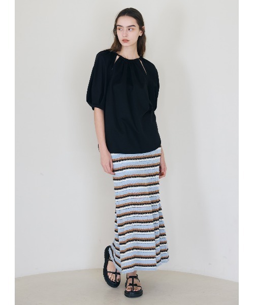 コエル COEL トップス セール】ネックギャザートップス（Tシャツ/カットソー）｜COEL