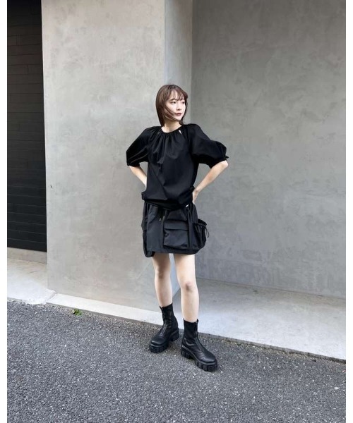 コエル COEL トップス セール】ネックギャザートップス（Tシャツ/カットソー）｜COEL