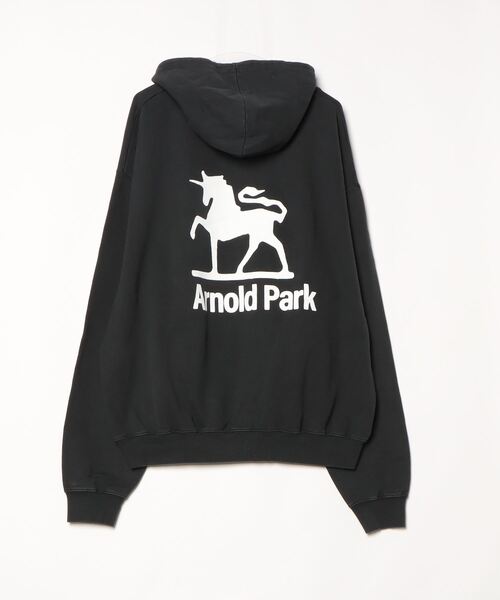 2AM(ツーエイエム)の「ARNOLD PARK STUDIOS / FOUNDATION LOGO HOODIE(パーカー・メンズ・ブラック・X-LARGE)」の2枚目の写真