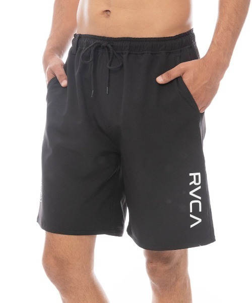 RVCA(ルーカ)の「【RVCA/ルーカ】25SS OPPOSITE WS/ドローコード付きワンポイントロゴナイロンバギーショーツ(その他パンツ・メンズ・ブラック・MEDIUM/SMALL)」の1枚目の写真