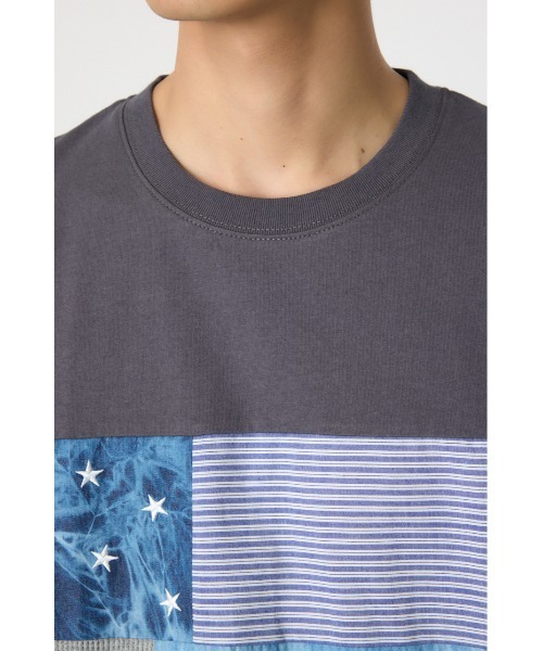 RODEO CROWNS WIDE BOWL(ロデオクラウンズワイドボウル)の「チェストミックスTシャツ(Tシャツ/カットソー・メンズ・ライトイエロー/グレー/オフホワイト・MEDIUM/LARGE)」の6枚目の写真