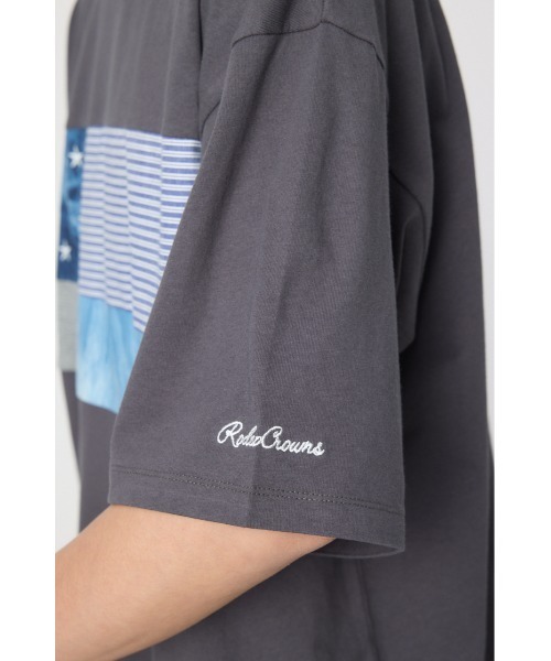 RODEO CROWNS WIDE BOWL(ロデオクラウンズワイドボウル)の「チェストミックスTシャツ(Tシャツ/カットソー・メンズ・ライトイエロー/グレー/オフホワイト・MEDIUM/LARGE)」の5枚目の写真