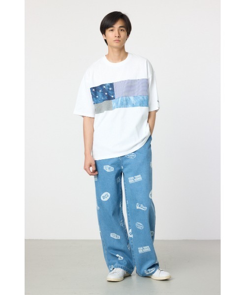 RODEO CROWNS WIDE BOWL(ロデオクラウンズワイドボウル)の「チェストミックスTシャツ(Tシャツ/カットソー・メンズ・ライトイエロー/グレー/オフホワイト・MEDIUM/LARGE)」の19枚目の写真