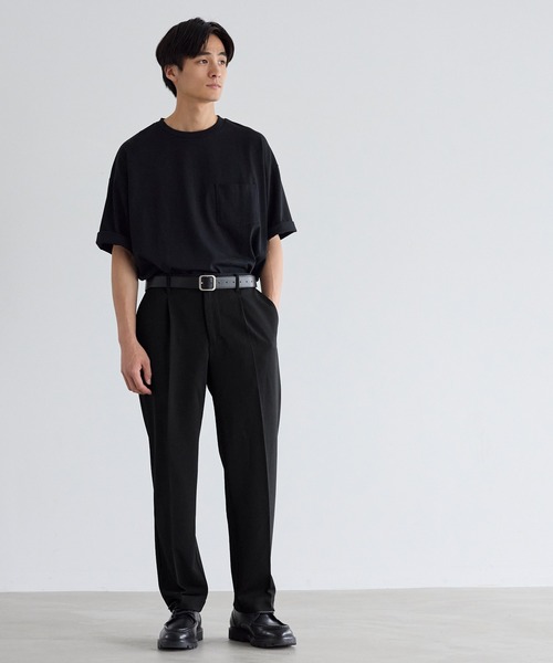 coca（coca）（コカ）の「カノコサイドイージーワンタックスラックス（スラックス・メンズ・ネイビー/ブラック・L/M/XL）」の3枚目の写真