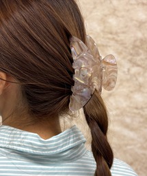 Flowering（フラワーリング）の「クリア×ニュアンス/マーブル/バンス（バレッタ/ヘアクリップ）」