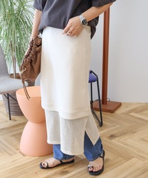 AMERICAN HOLIC | 【WEB限定】レイヤード風スカート(スカート)