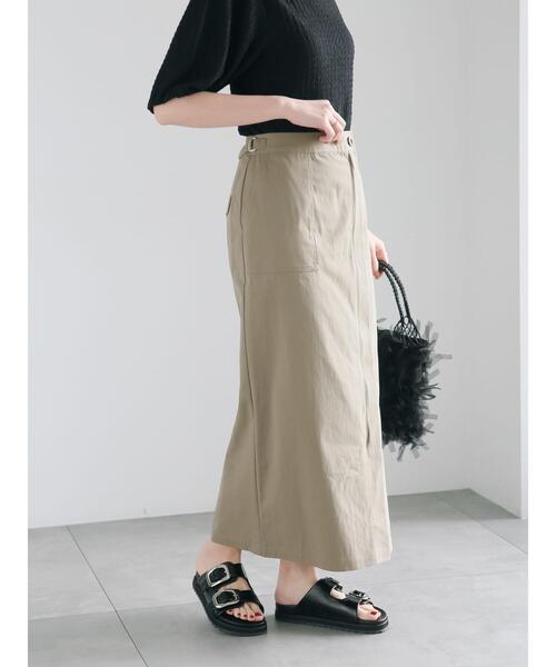 ベルテッドストレートスカート
