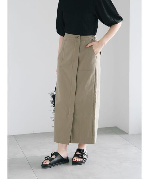 ベルテッドストレートスカート