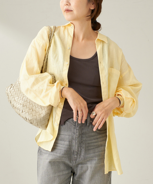 ＊今期＊ Plage Linen Big シャツ 完売品 セール】Linen Big シャツ（シャツ/ブラウス）｜Plage