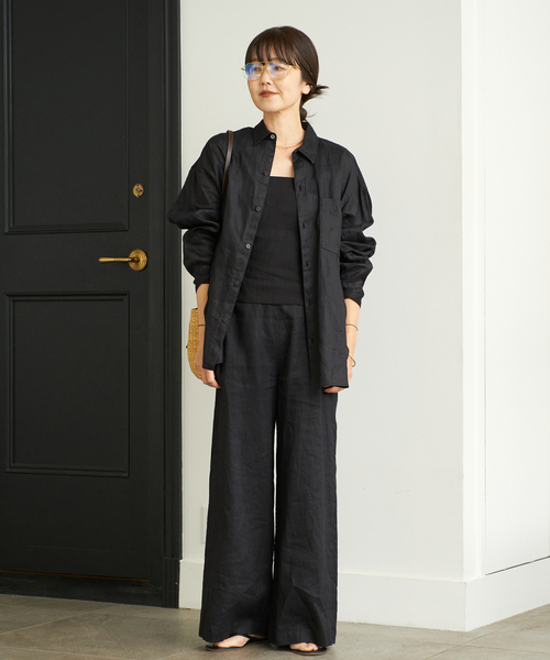 b136＊ プラージュ リネン100 ビッグシルエット シャツ Linen Big シャツ（シャツ／ブラウス）｜Plage（プラージュ）の