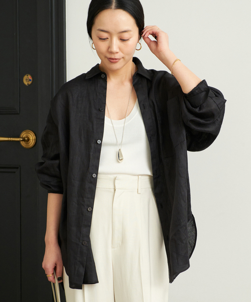 ＊今期＊ Plage Linen Big シャツ 完売品 セール】Linen Big シャツ（シャツ/ブラウス）｜Plage
