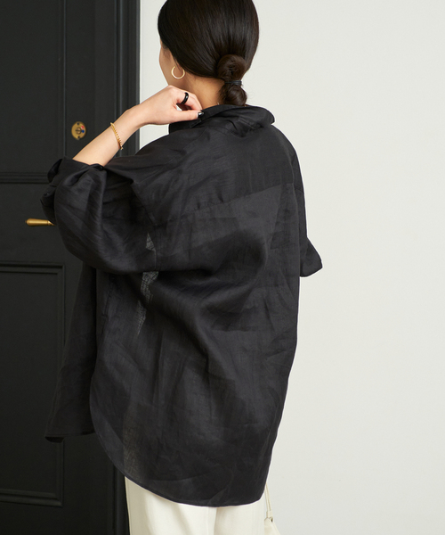 セール】Linen Big シャツ（シャツ/ブラウス）｜Plage