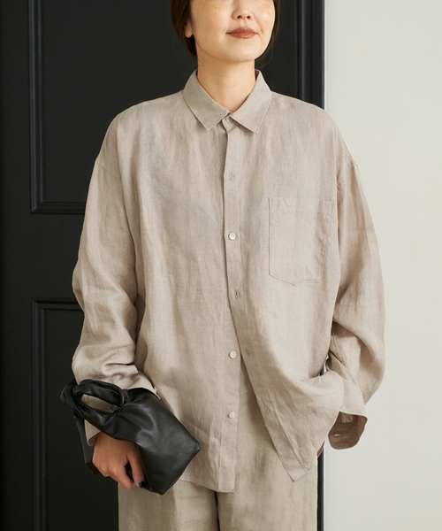 セール】Linen Big シャツ（シャツ/ブラウス）｜Plage