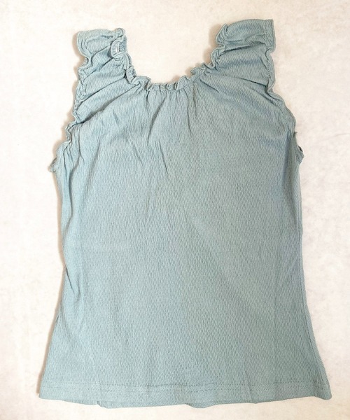 VIBGYOR（ヴィブジョー）の「リボンギャザー タンクトップ(CZ)（タンクトップ・レディース・ホワイト/アイボリー/ブルーグレー・MEDIUM/LARGE）」の20枚目の写真