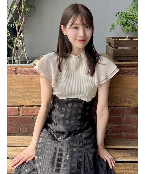 dazzlin（ダズリン）の「【WEB限定】シアーチェックコルセット