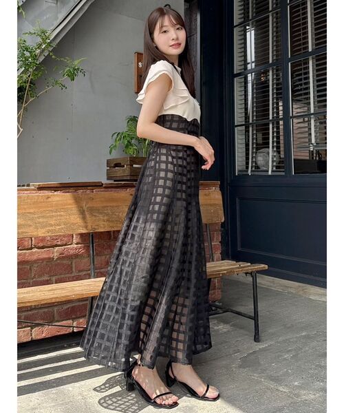 dazzlin（ダズリン）の「【WEB限定】シアーチェックコルセット