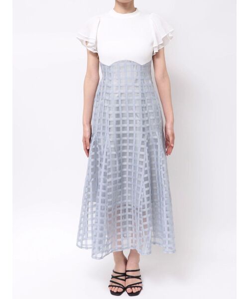 dazzlin(ダズリン)の「【WEB限定】シアーチェックコルセットワンピース(ワンピース・レディース・ベージュ/オフホワイト・SMALL/MEDIUM)」の16枚目の写真
